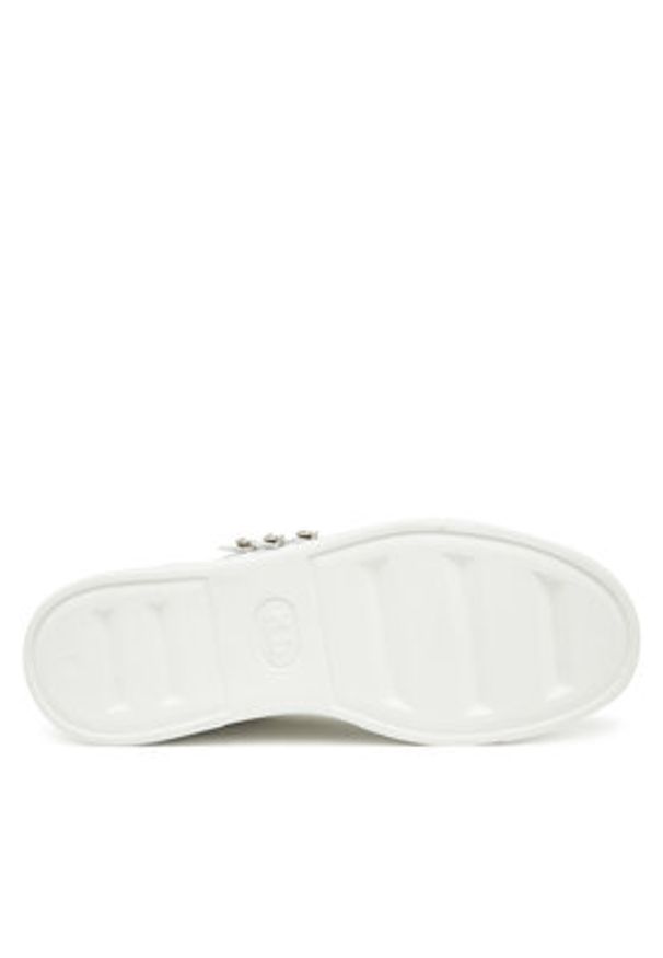 Philipp Plein - PHILIPP PLEIN Sneakersy FAES WSC2780 PLE075N Biały. Kolor: biały. Materiał: skóra