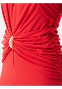 Elisabetta Franchi Sukienka koktajlowa AB71952E2 CG5 Czerwony Regular Fit. Kolor: czerwony. Materiał: wiskoza. Styl: wizytowy #2