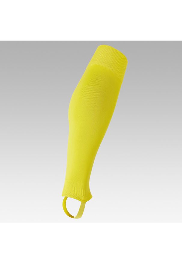 KIPSTA - Getry Viralto żółte. Kolor: żółty. Materiał: elastan, poliamid. Sport: piłka nożna