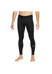 Nike - Męskie Spodnie Termiczne Pro. Kolor: czarny. Długość: długie