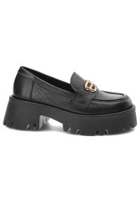 Czarne Mokasyny Armodo Wygodne Obuwie Damskie. Zapięcie: bez zapięcia. Kolor: czarny. Materiał: jeans, nubuk. Styl: klasyczny, elegancki #5