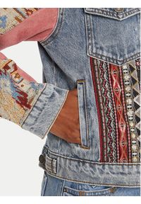 Desigual Kurtka jeansowa Boho 25WWED10 Kolorowy Regular Fit. Materiał: bawełna. Wzór: kolorowy. Styl: boho
