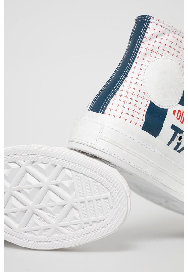 Converse - Trampki skórzane. Nosek buta: okrągły. Zapięcie: sznurówki. Kolor: biały. Materiał: skóra