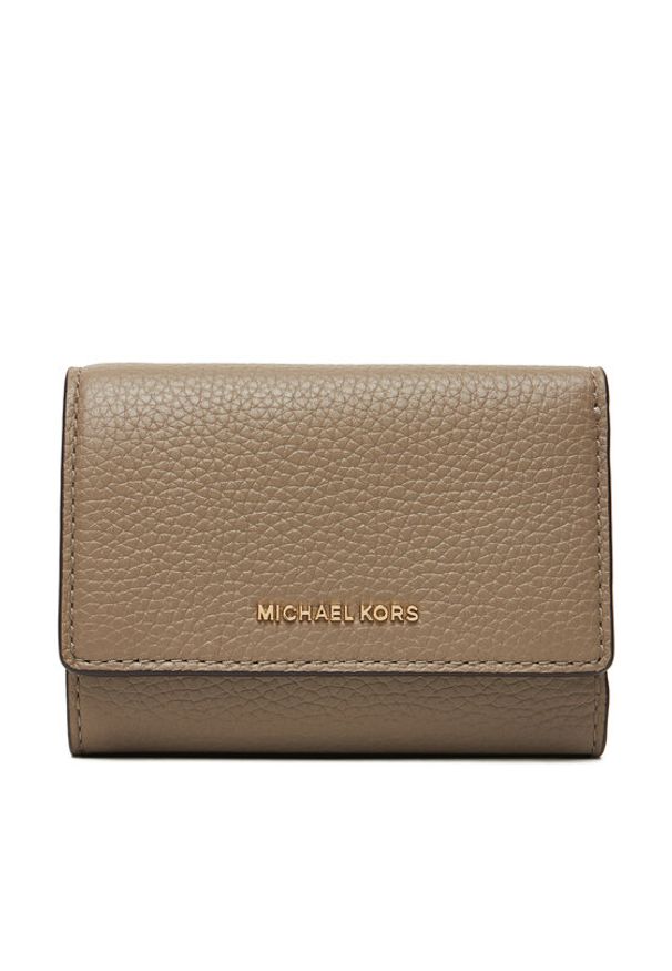MICHAEL Michael Kors Duży Portfel Damski Bryant 32S5GYTP1L Beżowy. Kolor: beżowy. Materiał: skóra