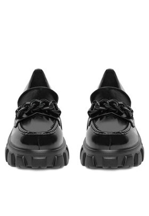 DeeZee Loafersy 17090-2 Czarny. Kolor: czarny. Materiał: skóra