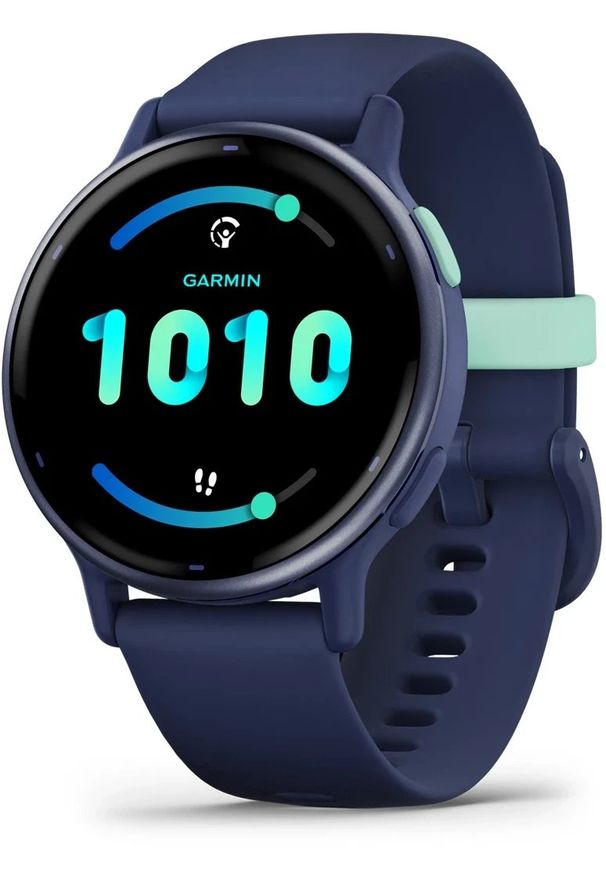 GARMIN - Zegarek sportowy Garmin Vivoactive 5 Granatowy (010-02862-12). Kolor: niebieski. Styl: sportowy