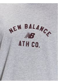 New Balance T-Shirt MT31907 Szary Regular Fit. Kolor: szary. Materiał: bawełna, syntetyk #4