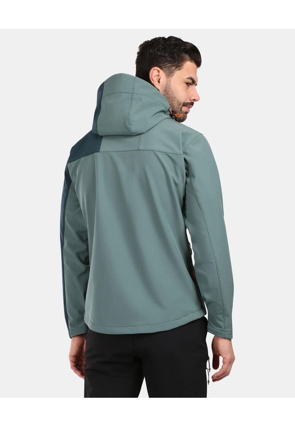 Męska kurtka softshell Kilpi ONTAVIO-M. Kolor: zielony. Materiał: softshell. Sport: turystyka piesza
