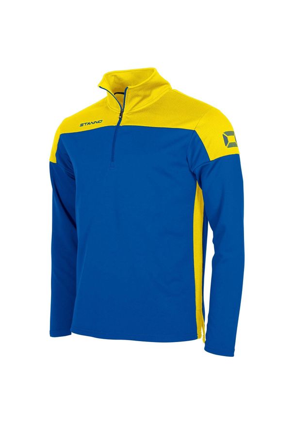 STANNO - Dziecięca bluza dresowa 1/4 z zamkiem błyskawicznym Stanno Pride. Kolor: wielokolorowy, niebieski, żółty. Materiał: dresówka. Sport: fitness