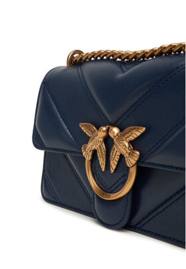 Pinko - PINKO Torebka Love One Mini Light Dc Al 25-26 PLTT 104550 A2OS Granatowy. Kolor: niebieski. Materiał: skórzane