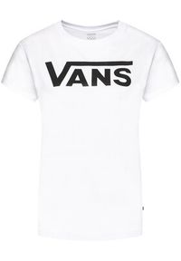 Vans T-Shirt Wm Flying V Crew Tee VN0A3UP4 Biały Regular Fit. Kolor: biały. Materiał: bawełna