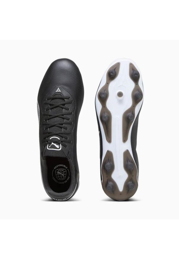 Buty piłkarskie męskie Puma 01 King Pro Fg Ag. Zapięcie: sznurówki. Kolor: biały. Materiał: guma, syntetyk, tkanina, materiał. Szerokość cholewki: normalna. Sport: piłka nożna