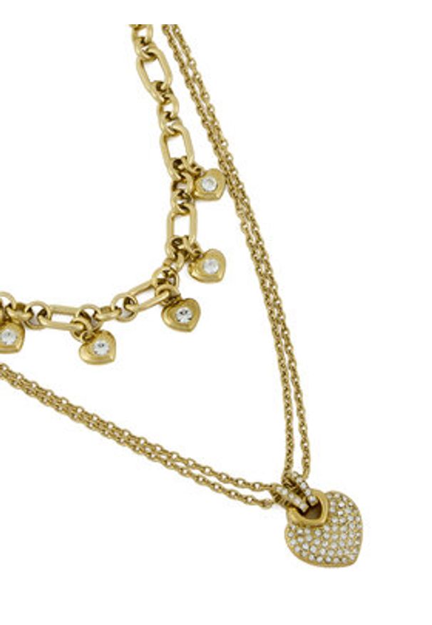 Guess Naszyjnik JUBN05 208JW Złoty. Materiał: metalowe. Kolor: złoty