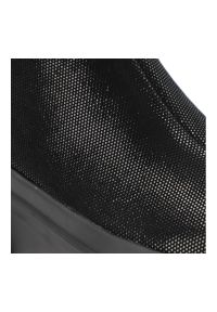 Czarne Botki S.Barski Modne Buty Damskie. Okazja: na co dzień. Kolor: czarny. Materiał: jeans. Szerokość cholewki: normalna. Sezon: zima, jesień. Obcas: na platformie. Styl: casual #8