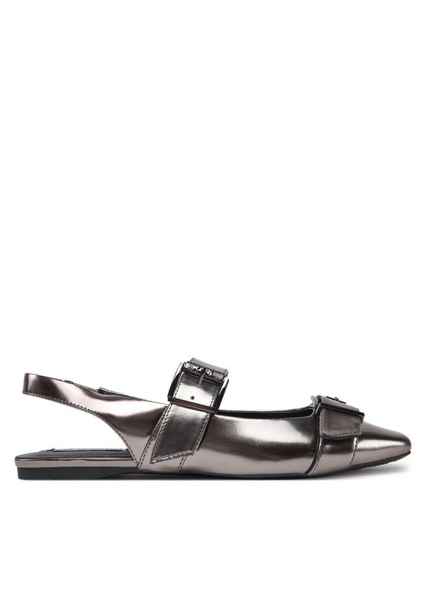 Karl Lagerfeld - Baleriny KARL LAGERFELD. Kolor: srebrny