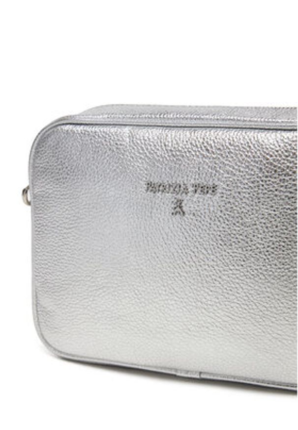 Patrizia Pepe Torebka 8B8985/L138-S298 Srebrny. Kolor: srebrny. Materiał: skórzane