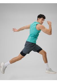 4f - 4F Spodenki treningowe szybkoschnące męskie - szare XL. Kolor: szary. Materiał: skóra, materiał. Sport: fitness #1