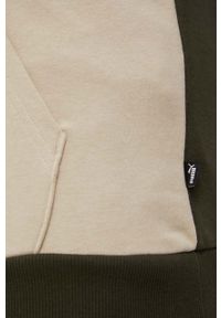 Puma bluza 848772 męska kolor zielony z kapturem z nadrukiem. Typ kołnierza: kaptur. Kolor: zielony. Materiał: materiał. Wzór: nadruk #2