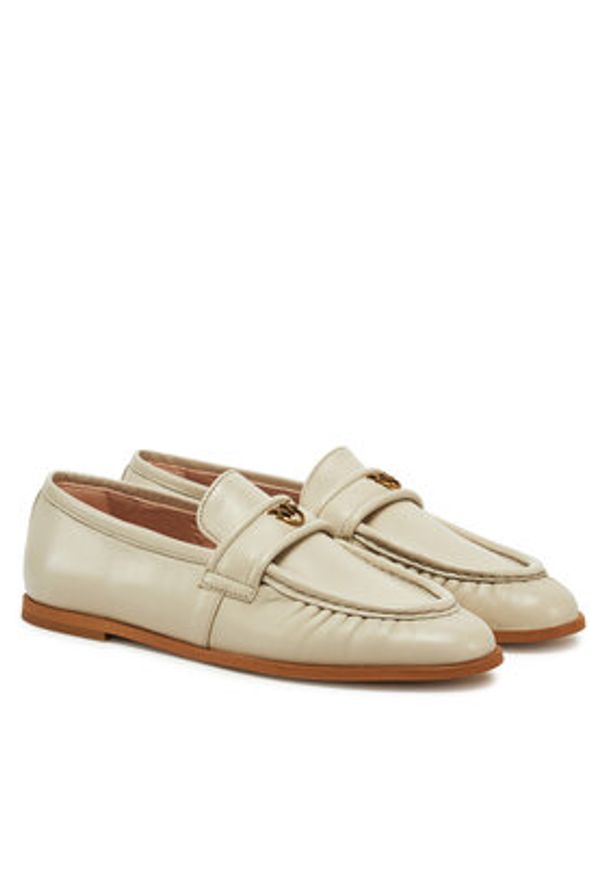 Pinko - PINKO Mokasyny Naty 02 SD0349 P003 Beżowy. Kolor: beżowy. Materiał: skóra