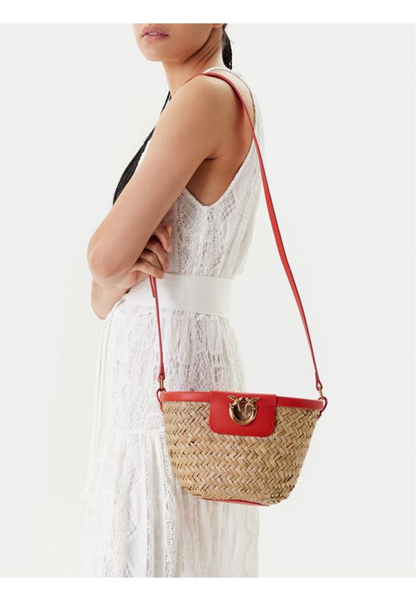 Pinko - PINKO Torebka Love Summer Bucket PE 25 PLTT 103325 A1RL Beżowy. Kolor: beżowy