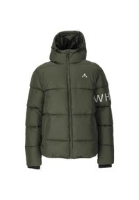 Kurtka dziecięca z kapturem Whistler Drift. Typ kołnierza: kaptur. Kolor: zielony. Materiał: puch #1