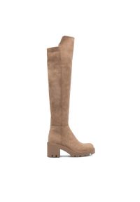 DeeZee Kozaki MORGANE WS5596-30 Beżowy. Kolor: beżowy. Materiał: materiał #1