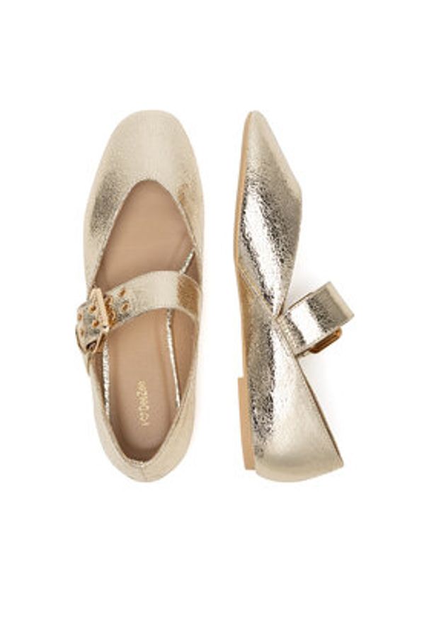 DeeZee Baleriny HY23066-1 Złoty. Kolor: złoty. Materiał: materiał, syntetyk