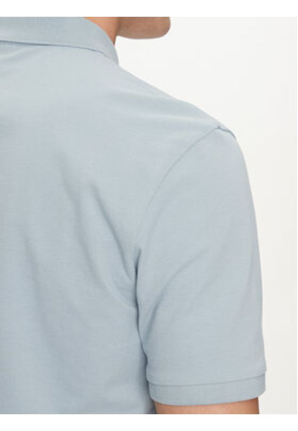Hugo - HUGO Polo Donos222 50466182 Niebieski Regular Fit. Typ kołnierza: polo. Kolor: niebieski. Materiał: bawełna