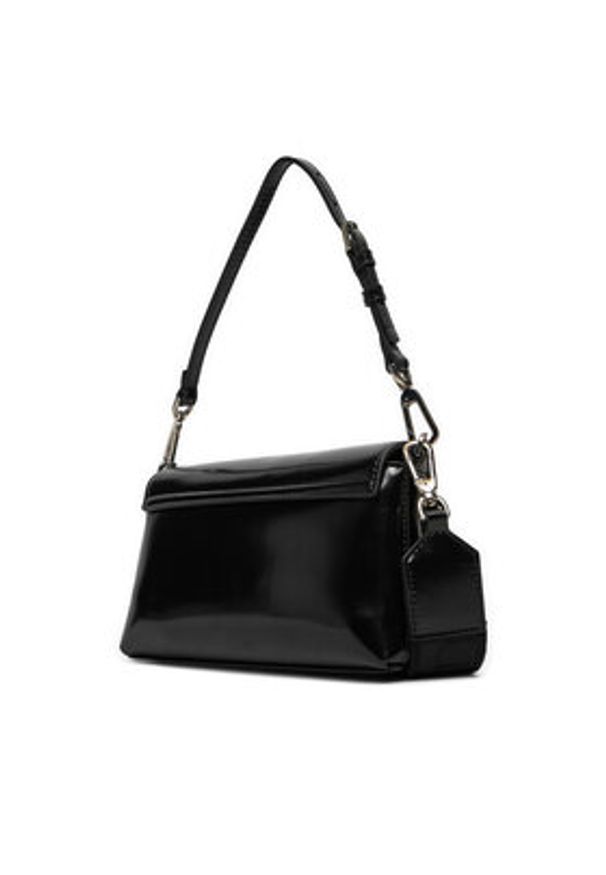 Calvin Klein Torebka Ck Must Dbl Strap Mini Bag_Shiny K60K612772 Czarny. Kolor: czarny. Materiał: skórzane