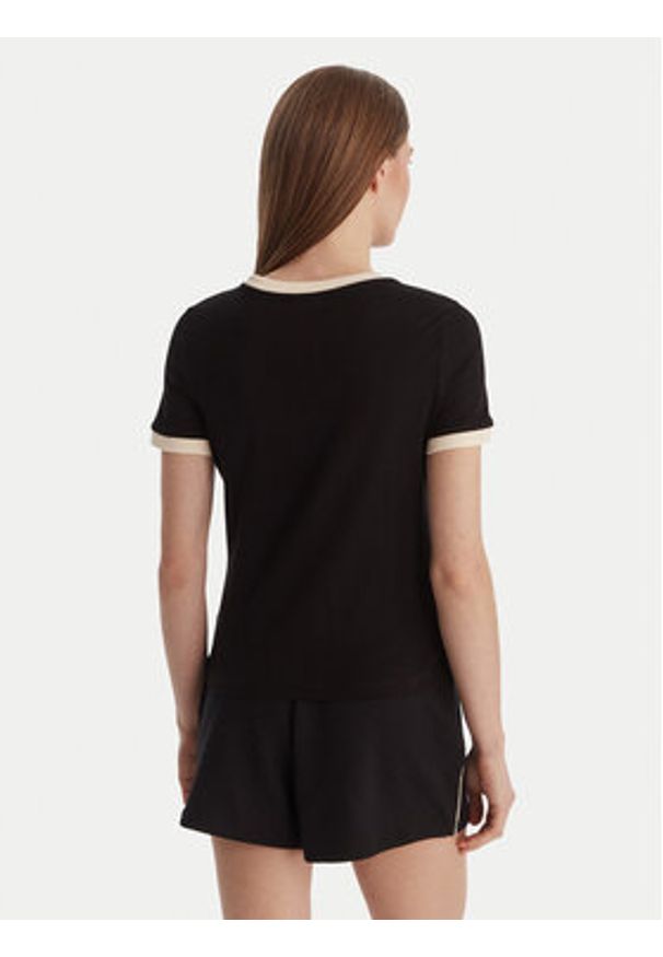 Guess T-Shirt V6GI05 K2966 Czarny Regular Fit. Kolor: czarny. Materiał: bawełna