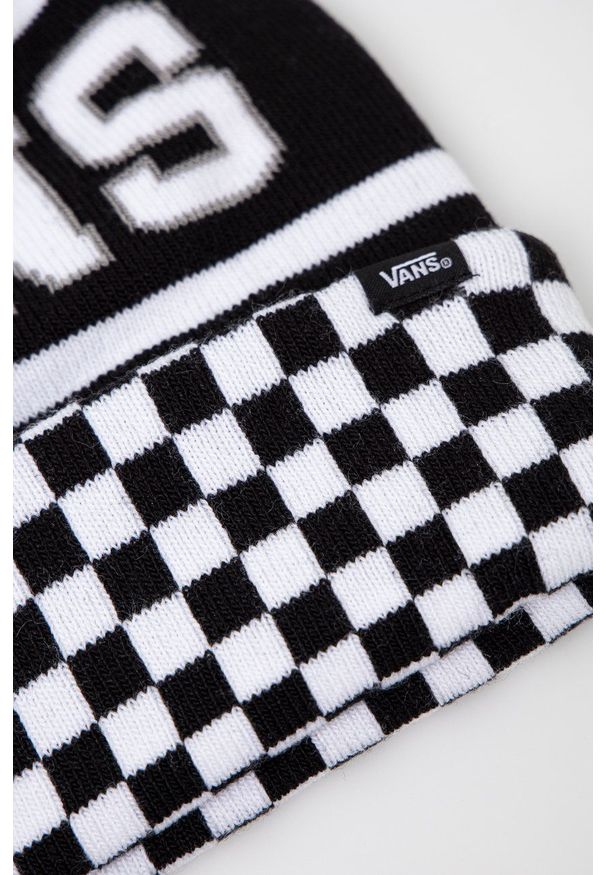 Vans - Czapka. Kolor: czarny. Materiał: dzianina