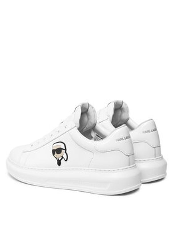 Karl Lagerfeld - KARL LAGERFELD Sneakersy KL52530N Biały. Kolor: biały. Materiał: skóra