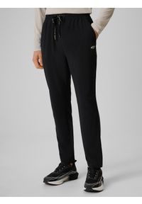 4f - 4F Spodnie do biegania szybkoschnące męskie - czarne M. Kolor: czarny. Materiał: tkanina. Sport: bieganie #2
