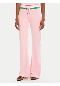 Juicy Couture Spodnie dresowe Velour JCWBJ225352 Różowy Regular Fit. Kolor: różowy. Materiał: welur