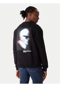 Karl Lagerfeld Jeans Bluza B1M20052 Czarny Regular Fit. Kolor: czarny. Materiał: bawełna #1