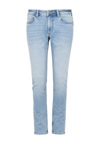 Ochnik - Niebieskie spodnie jeansowe męskie. Kolor: niebieski. Materiał: bawełna