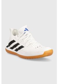adidas Performance buty treningowe Stabil Next Gen kolor biały. Zapięcie: sznurówki. Kolor: biały. Materiał: materiał, guma. Szerokość cholewki: normalna #4