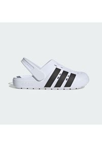 Adidas - Klapki Adilette Clog 2.0. Kolor: biały, wielokolorowy, czarny. Styl: sportowy #1
