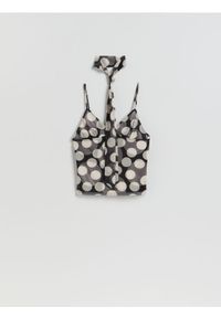 Reserved - Bluzka z szalem - wielobarwny. Materiał: dzianina #1