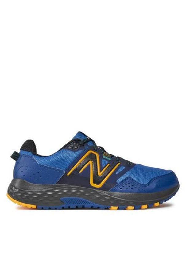 Buty do biegania męskie New Balance MT410LY8. Zapięcie: sznurówki. Kolor: niebieski. Materiał: syntetyk, tkanina, materiał. Szerokość cholewki: normalna. Sport: bieganie