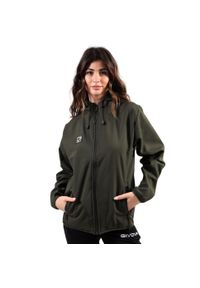 Unisex Softshell Kurtka Givova Armii Zielona XL - Wiatroodporna i Ciepła. Kolor: brązowy, zielony, wielokolorowy. Materiał: softshell. Sport: turystyka piesza