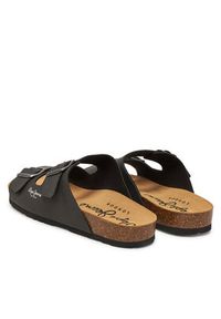 Pepe Jeans Klapki PMS80003 Czarny. Kolor: czarny. Materiał: skóra #5