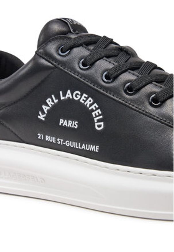 Karl Lagerfeld - KARL LAGERFELD Sneakersy KL52538K Czarny. Kolor: czarny. Materiał: skóra