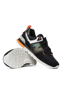 Sneakersy męskie czarne New Balance ML574IL2. Kolor: czarny. Materiał: materiał, guma. Szerokość cholewki: normalna. Model: New Balance 574