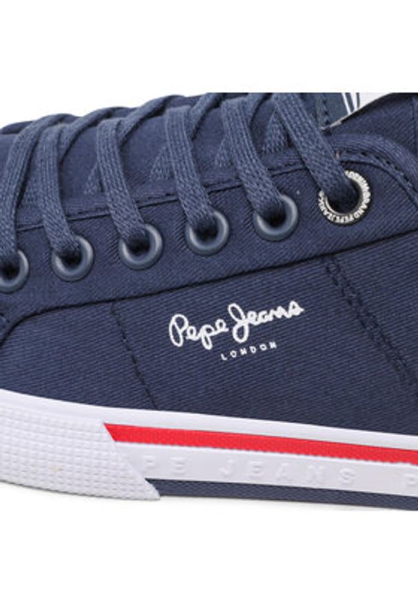 Pepe Jeans Tenisówki Brady Men Basic PMS30816 Granatowy. Kolor: niebieski. Materiał: materiał