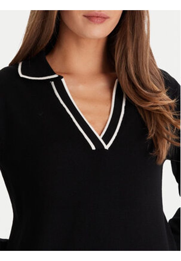 Morgan Sweter 252-MCOLO Czarny Regular Fit. Kolor: czarny. Materiał: syntetyk