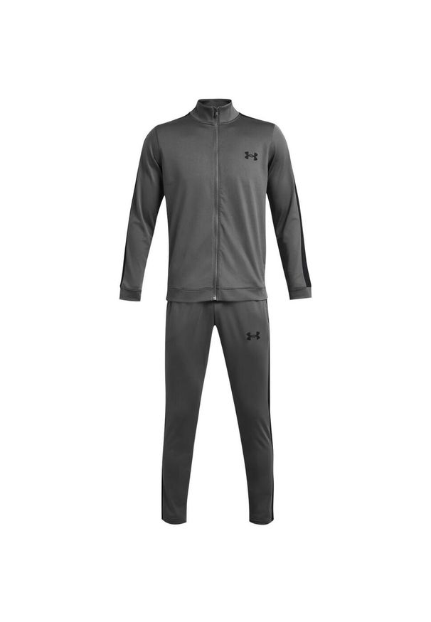 Dres męski Under Armour Rival Knit Track Suit. Kolor: szary. Materiał: dresówka. Sport: fitness