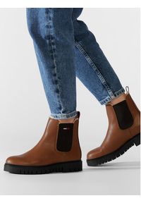 Tommy Jeans Sztyblety Warmlined Chelsea Boot EN0EN01991 Brązowy. Kolor: brązowy. Materiał: skóra #6