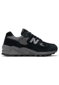 Buty męskie New Balance MT580RGR – czarne. Kolor: czarny. Materiał: dresówka, guma, materiał, skóra. Szerokość cholewki: normalna. Technologia: Gore-Tex