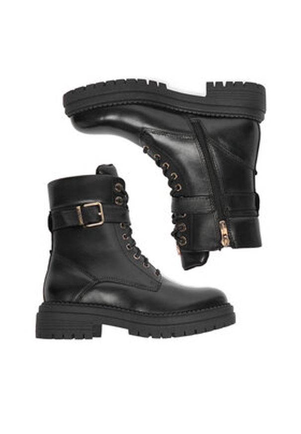 MEXX Trzewiki CEO-MX/040C-RST Czarny. Kolor: czarny. Materiał: skóra